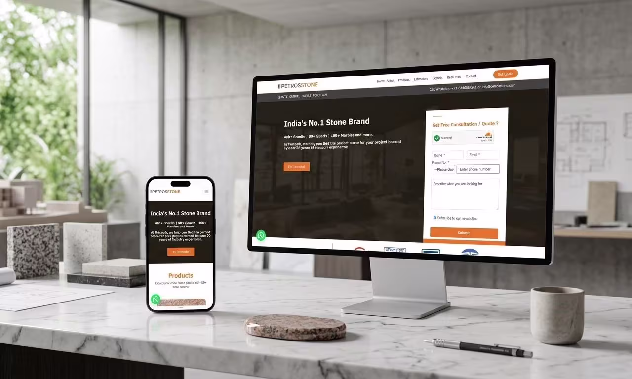 Petros Server Website Mockup